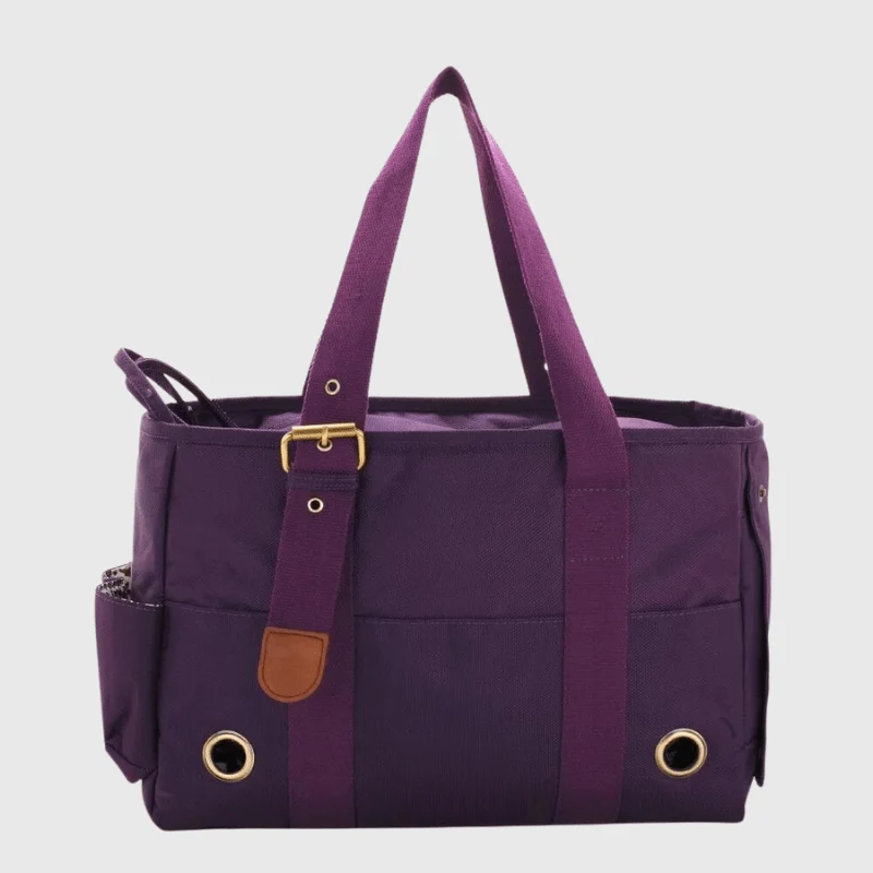 Caisse Transport Chien Pliable Violet Compact
