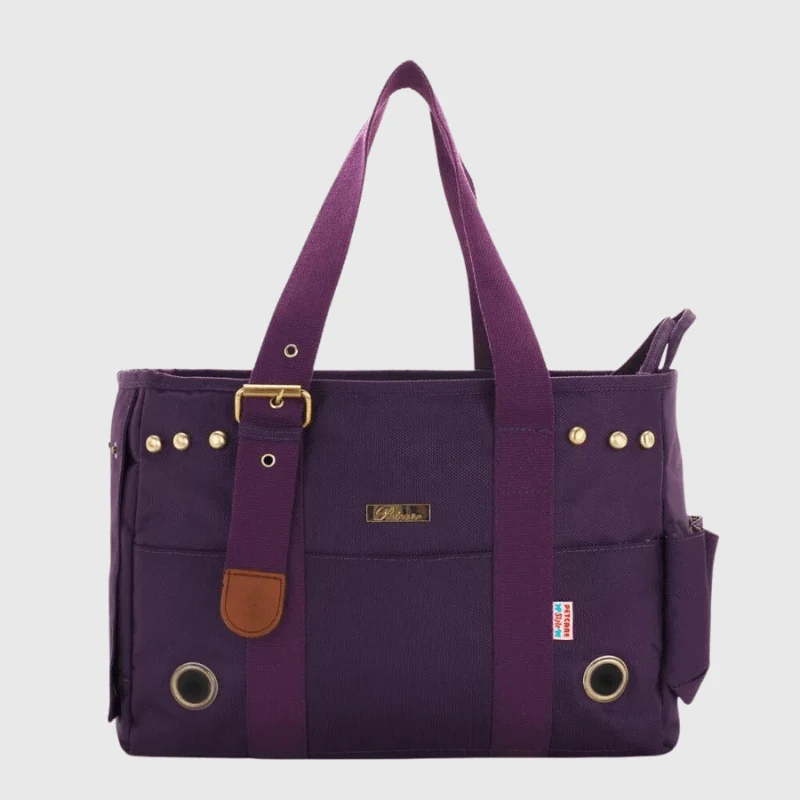 Caisse Transport Chien Pliable Violet Compact