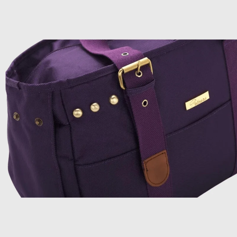 Caisse Transport Chien Pliable Violet Compact