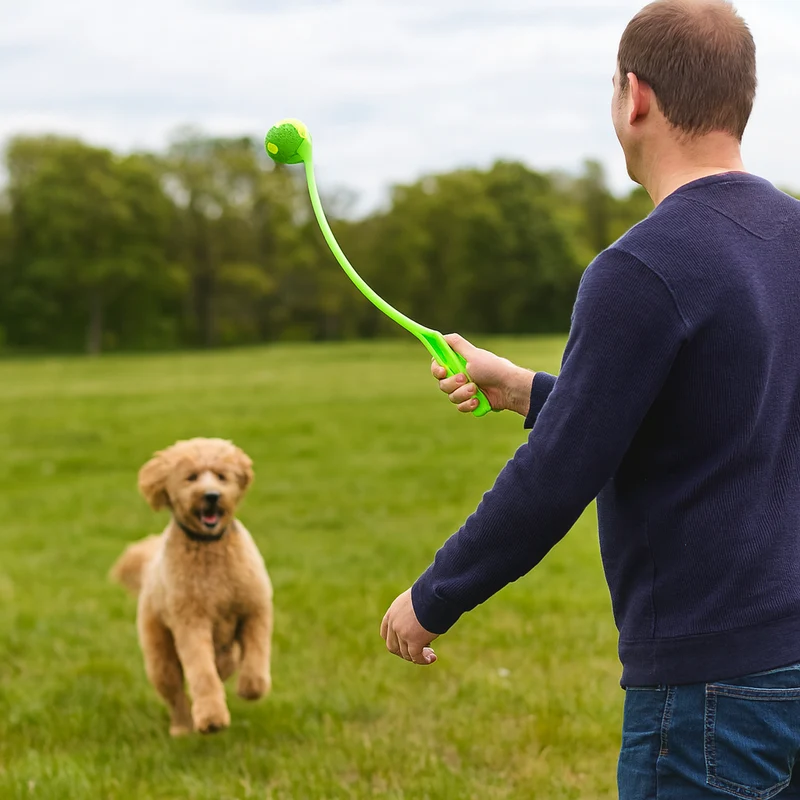 Lanceur Balle Tennis Longue Portée Chien