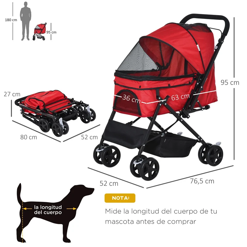 Poussette pour petit chien