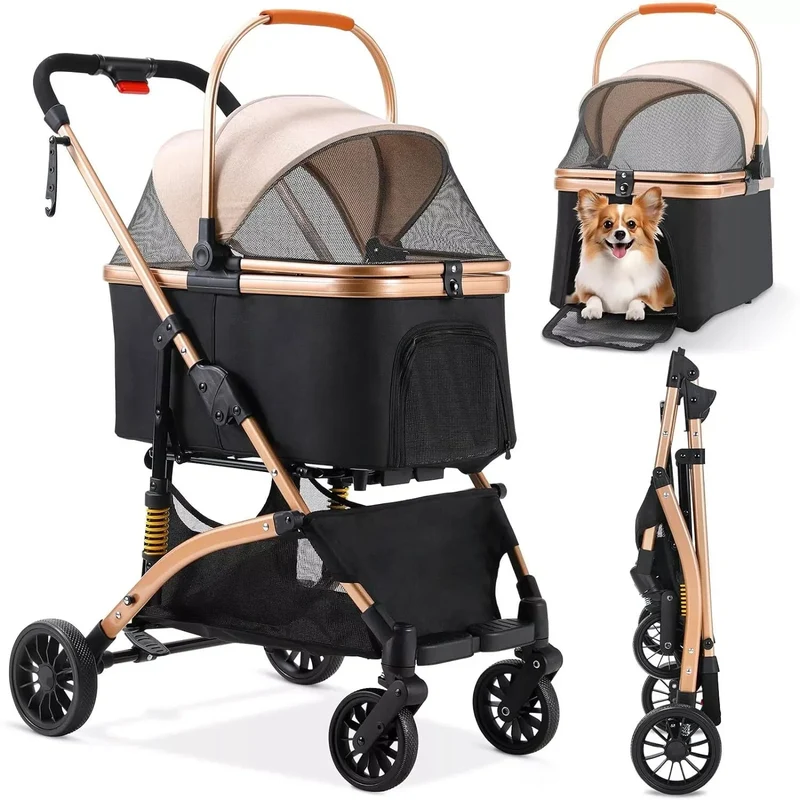 Poussette pour chien grosse roue