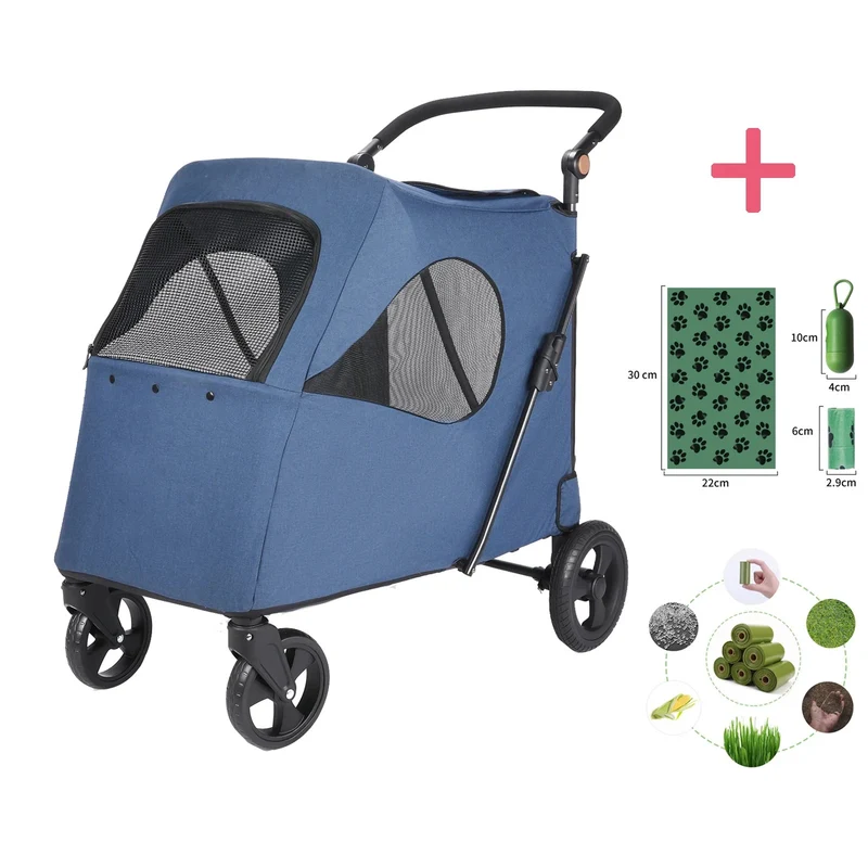 Poussette pour chien grande taille