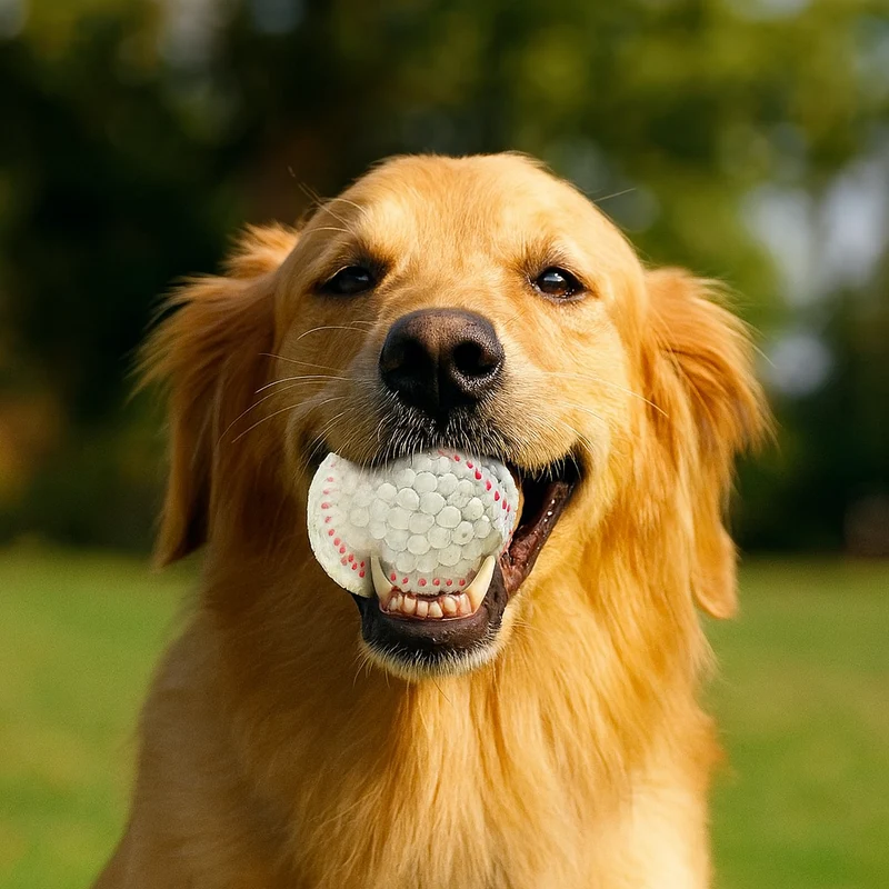 Balle Rebondissante Baseball Couineuse Chien