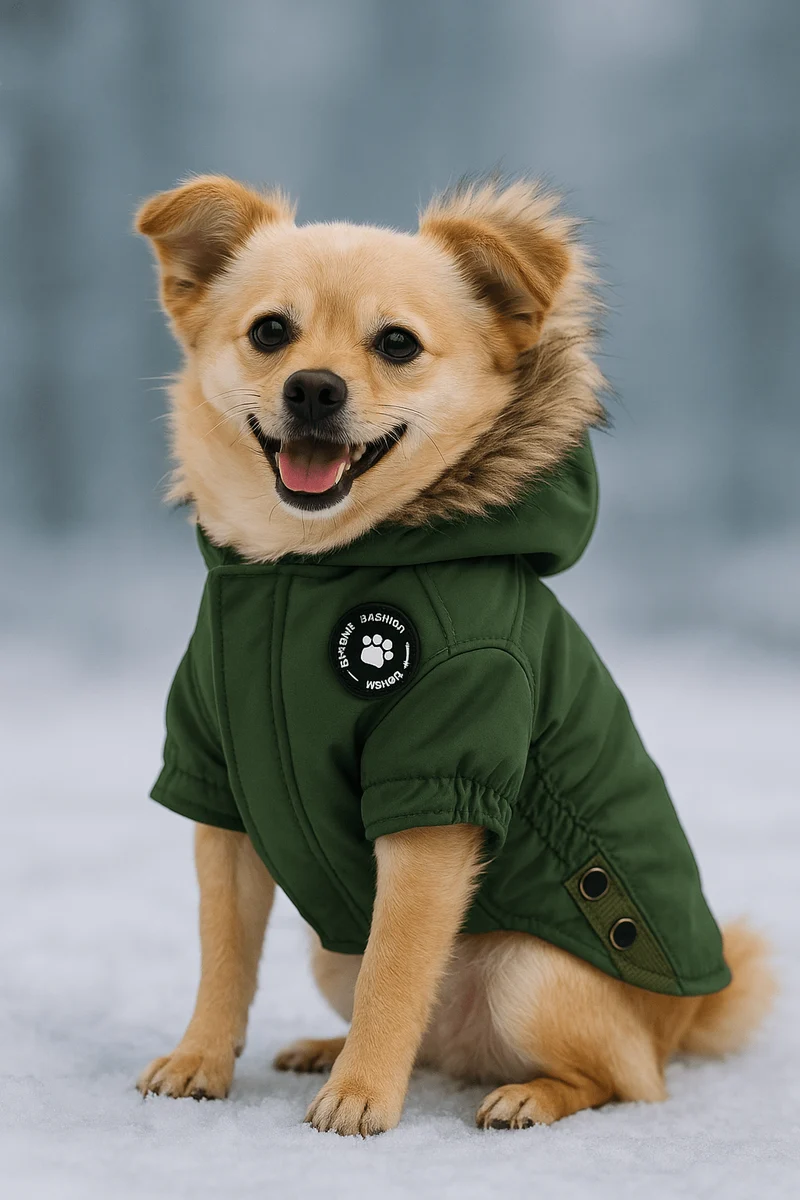 Manteau Hiver Harnais Intégré Gros Chien