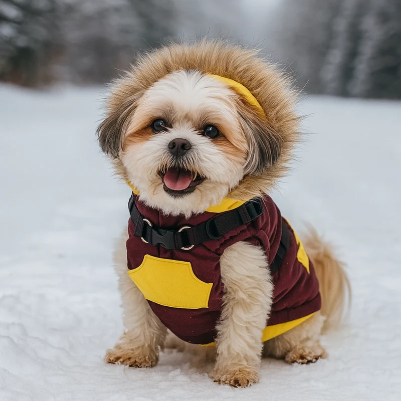 Manteau Hiver Harnais Intégré Gros Chien