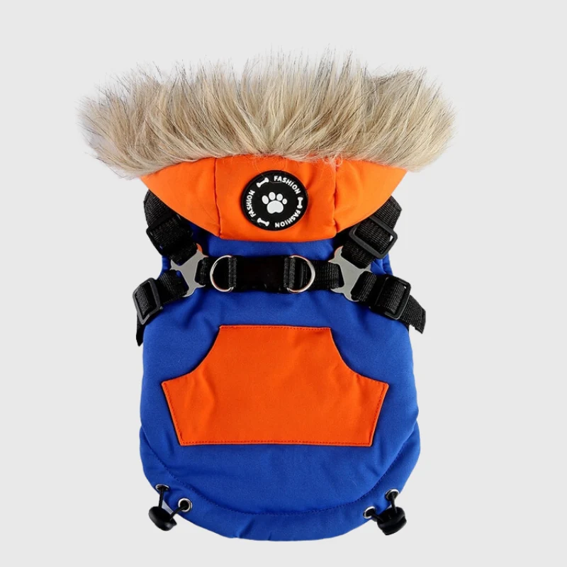 Manteau Hiver Harnais Intégré Gros Chien