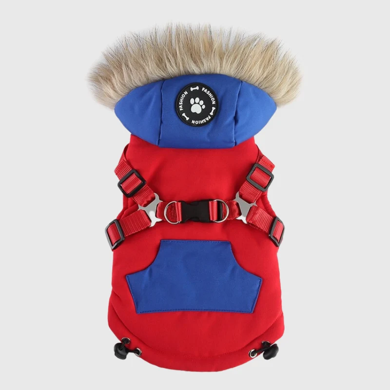 Manteau Hiver Harnais Intégré Gros Chien
