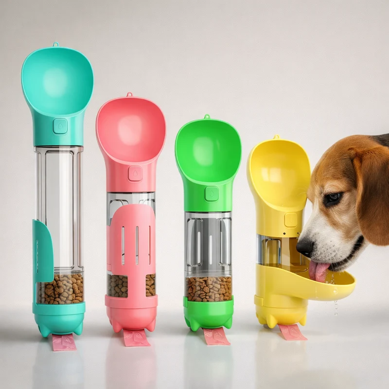 Gourde Portable Distributeur Croquettes Gros Chien