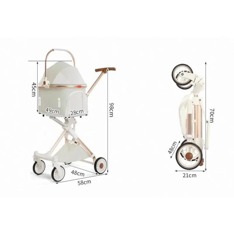 Poussette pour chien de luxe