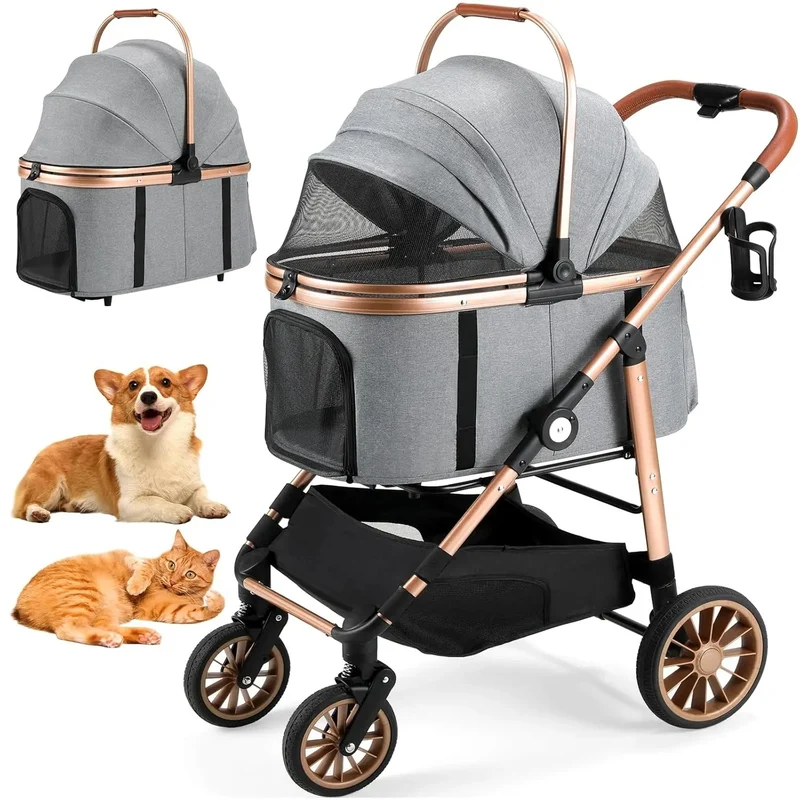 Poussette pour chien solide