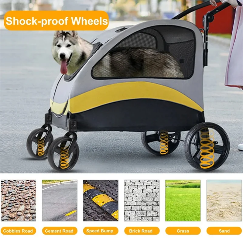 Poussette pour chien 4 roues