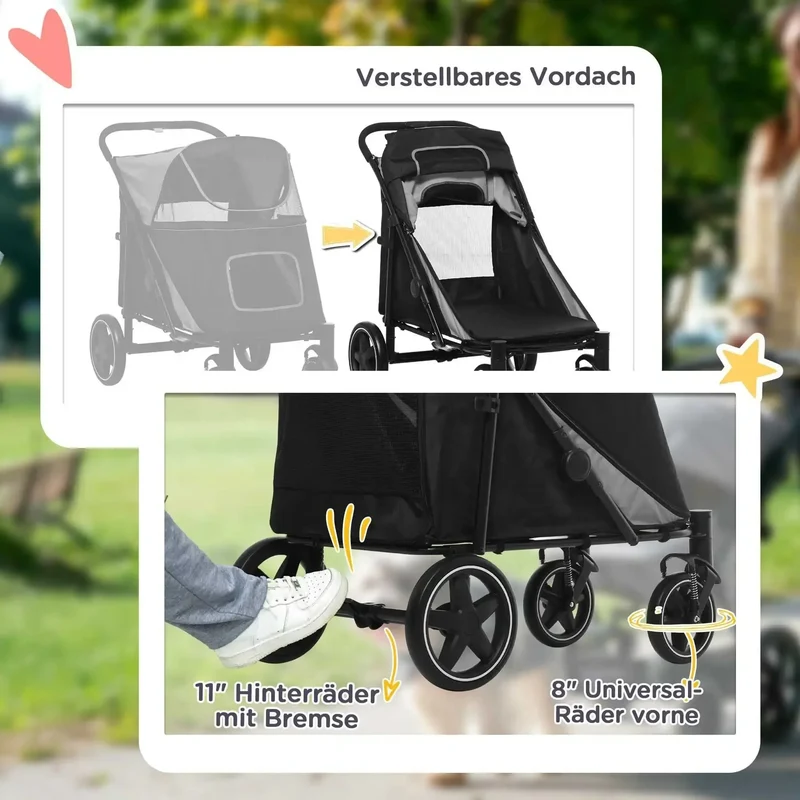 Poussette pour chien 30kg
