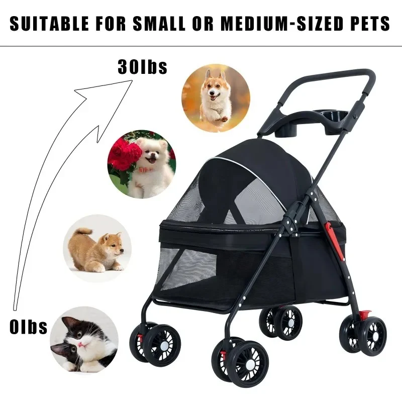 Poussette pour chien tout terrain