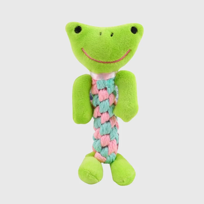 Jouet Corde Grenouille Mordant Gros Chien 20cm