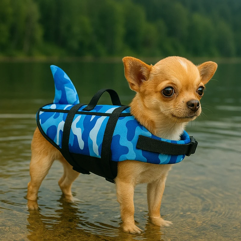 Gilet Nage Requin Flottabilité Gros Chien