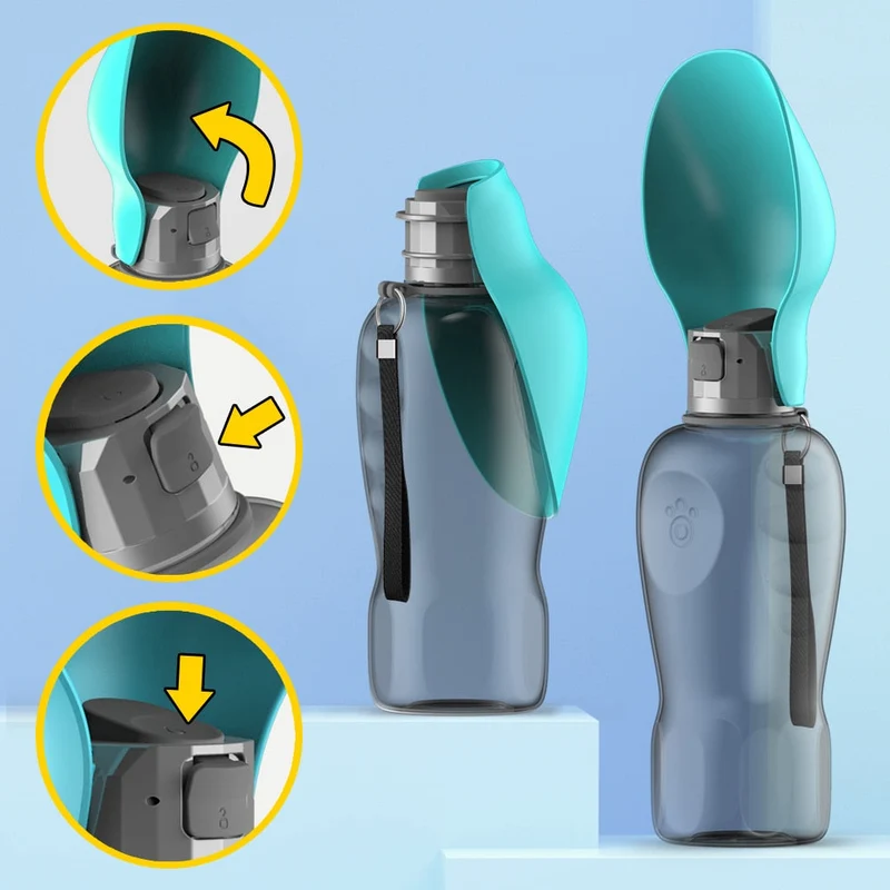 Gourde Promenade Chien Distributeur 800ml