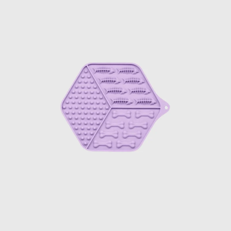 Tapis Léchage Silicone Arête Os Chien