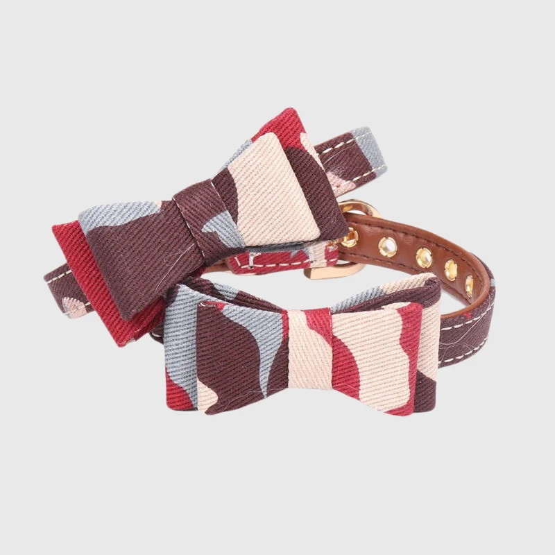 Collier Nœud Papillon Militaire Réglable Chien