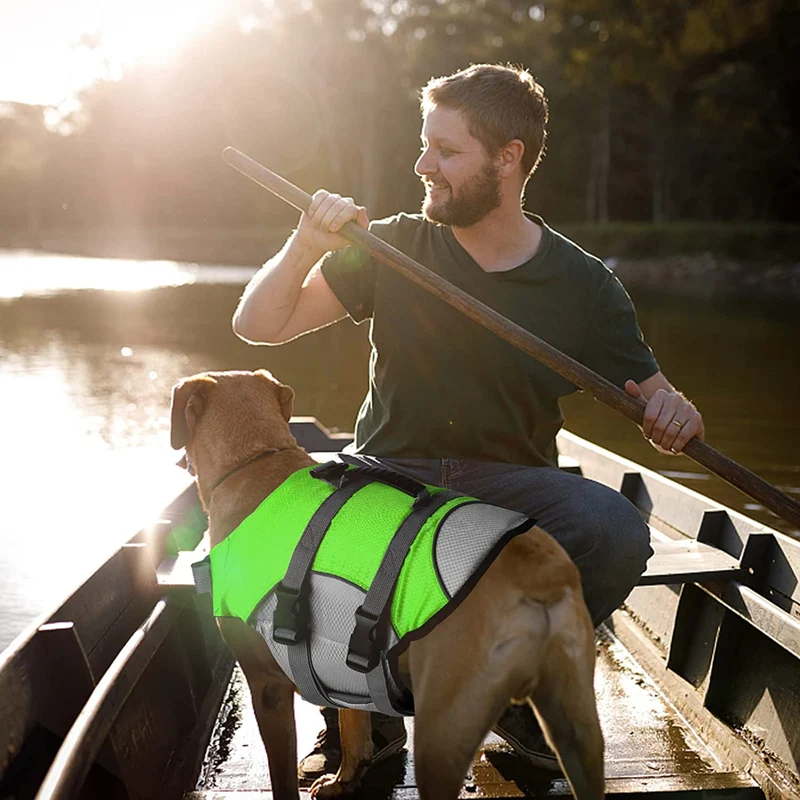 Gilet Sauvetage Flottaison Réfléchissant Gros Chien