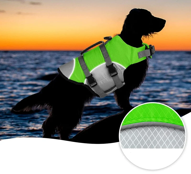 Gilet Sauvetage Flottaison Réfléchissant Gros Chien