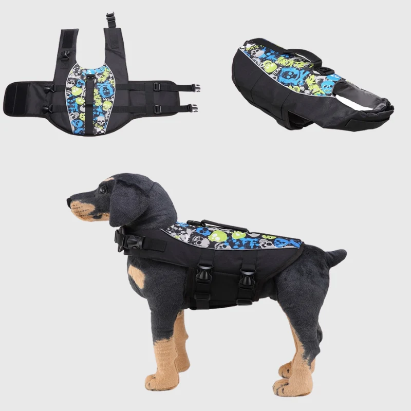 Gilet Sauvetage Flottant Motifs Gros Chien