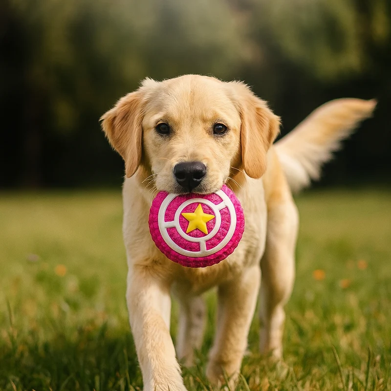 Jouet Bouclier Caoutchouc Mâcheur Gros Chien