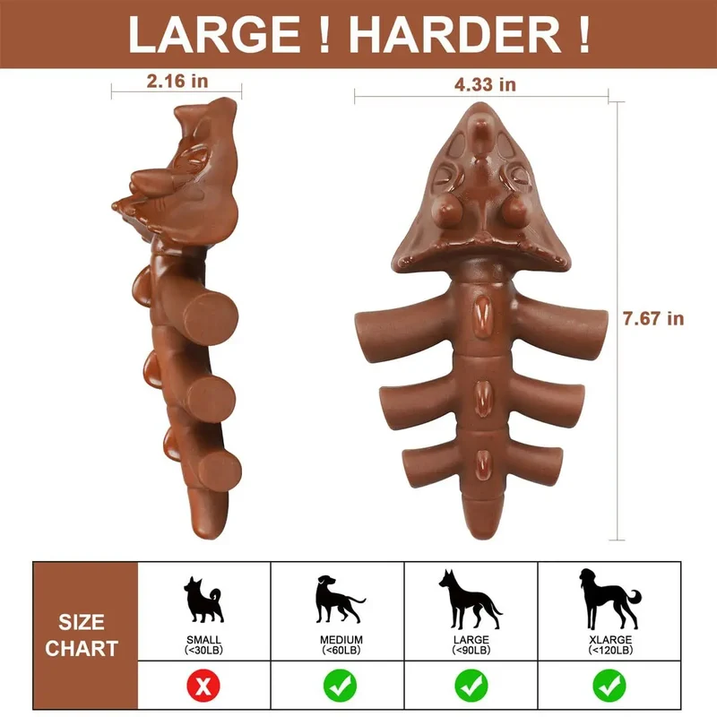Jouet à Mâcher Wishbone Gros Chien Ultra-Résistant