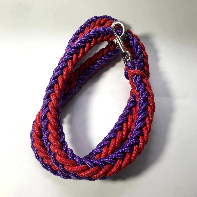 COLLIER + LAISSE "RED & PURPLE ARMY"