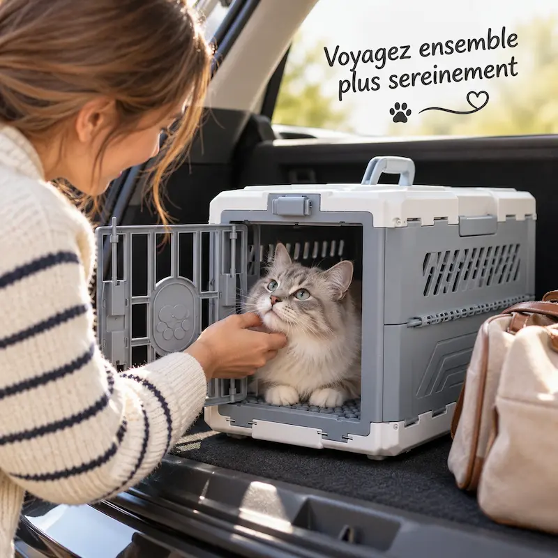 Cage de transport pliable - Sécurisée | FoldyCat