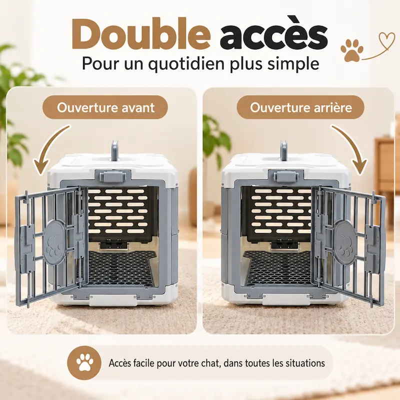 Cage de transport pliable - Sécurisée | FoldyCat