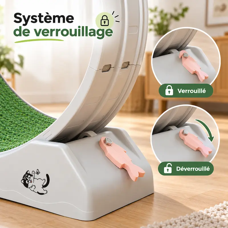 Grande roue d'exercice pour chat - anti-ennui | Félirun