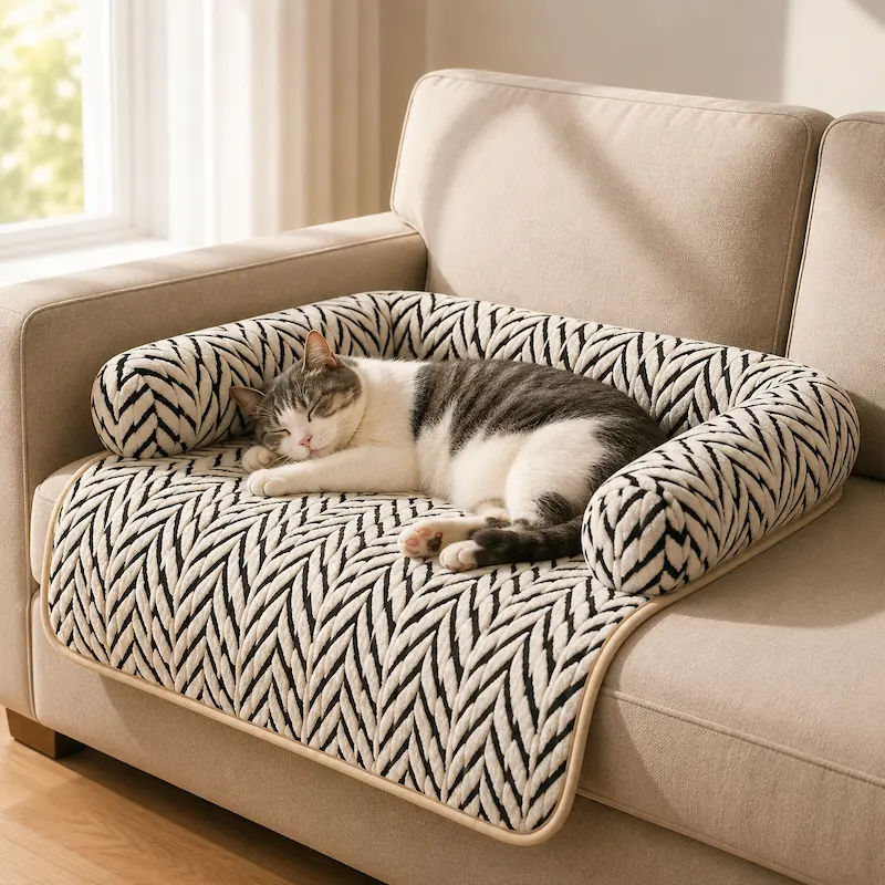 Tapis de canapé pour animaux – Cocon moelleux | DouciCat