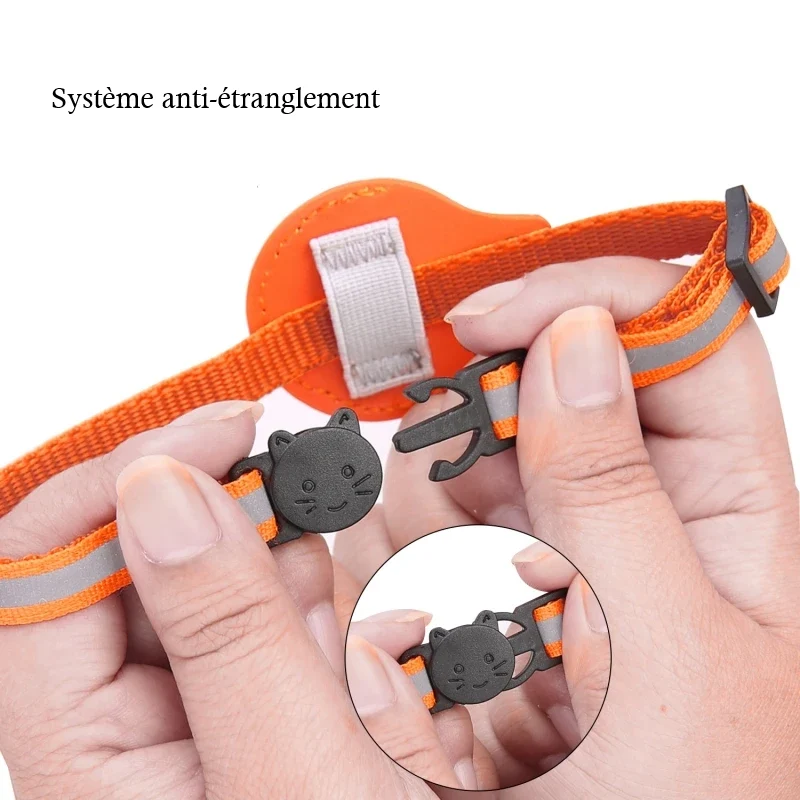 Collier pour chat avec étui AirTag