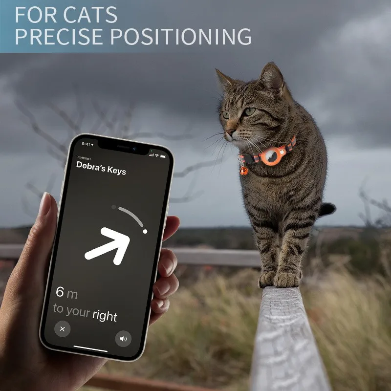Collier pour chat avec étui AirTag