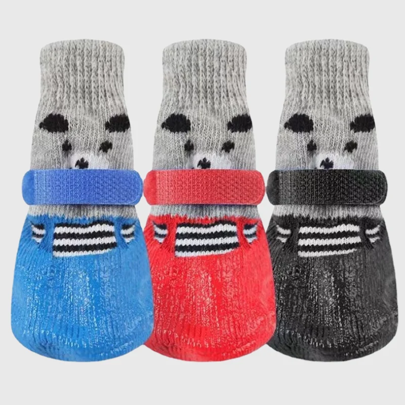 Chaussettes Imperméables Antidérapantes Pattes Chien