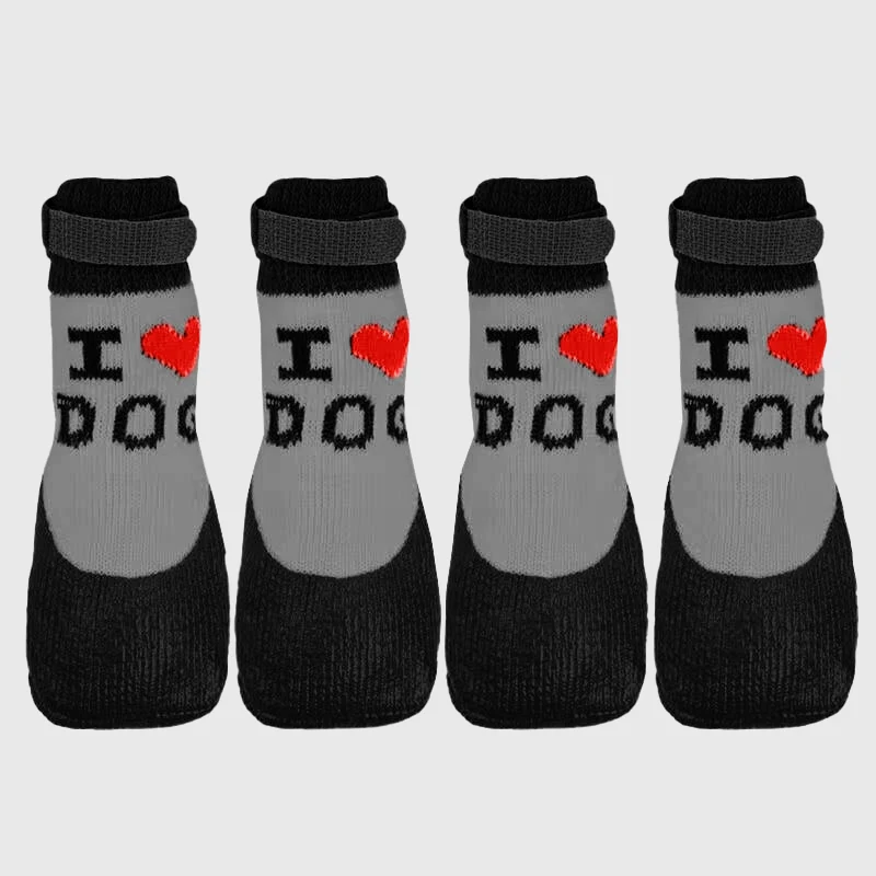 Chaussettes Imperméables Antidérapantes Pattes Chien