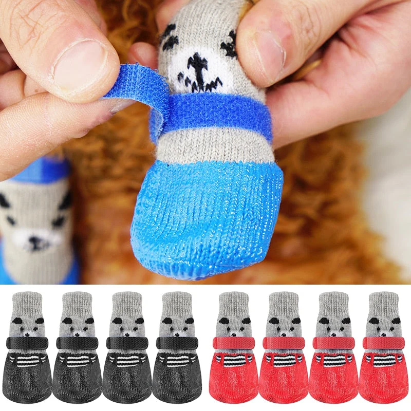 Chaussettes Imperméables Antidérapantes Pattes Chien