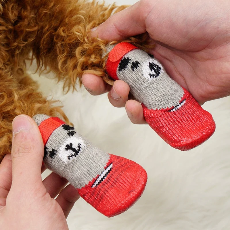 Chaussettes Imperméables Antidérapantes Pattes Chien