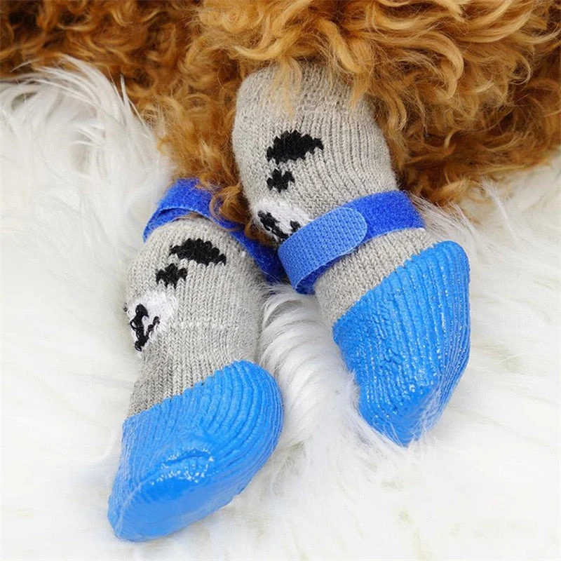 Chaussettes Imperméables Antidérapantes Pattes Chien