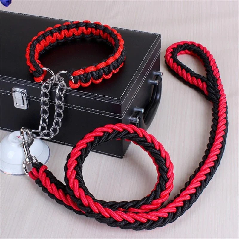 COLLIER + LAISSE "BLACK & RED ARMY"