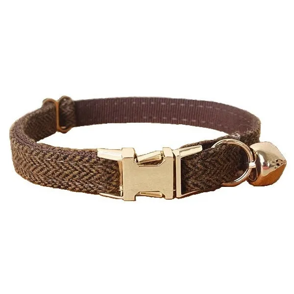 Collier de luxe apparence tweed