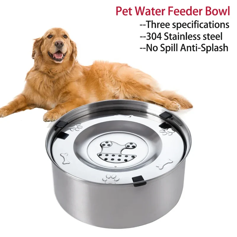 Gamelle Flottante Inox Anti-Éclaboussures Gros Chien