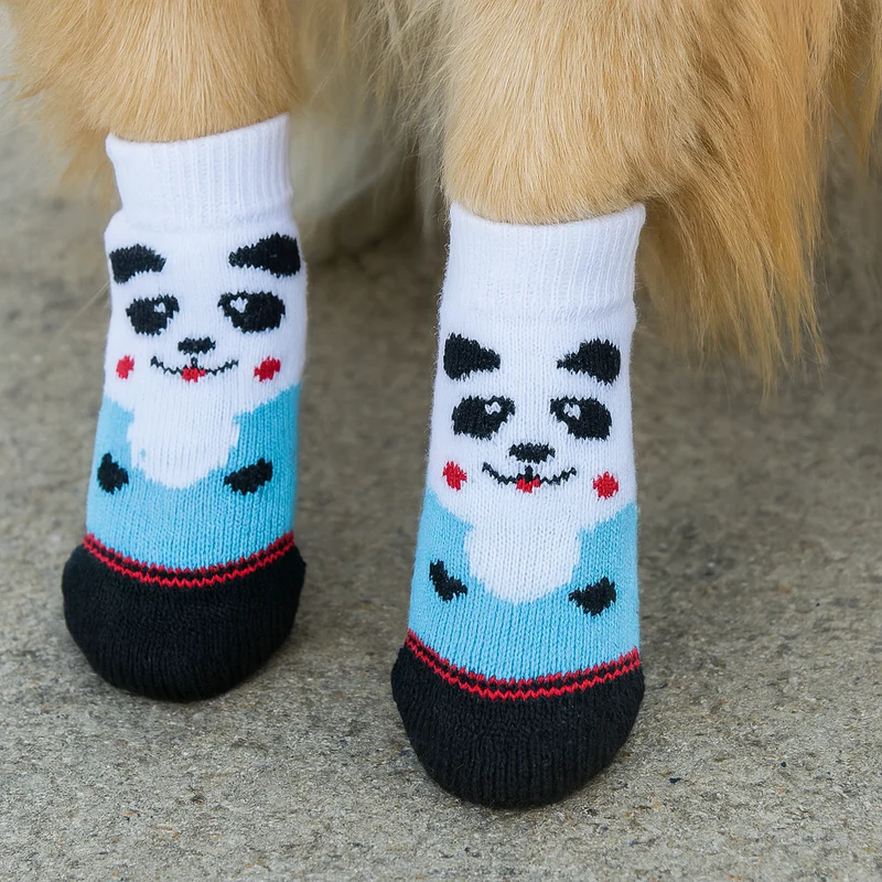 Chaussettes Antidérapantes Anti-Bruit Gros Chien