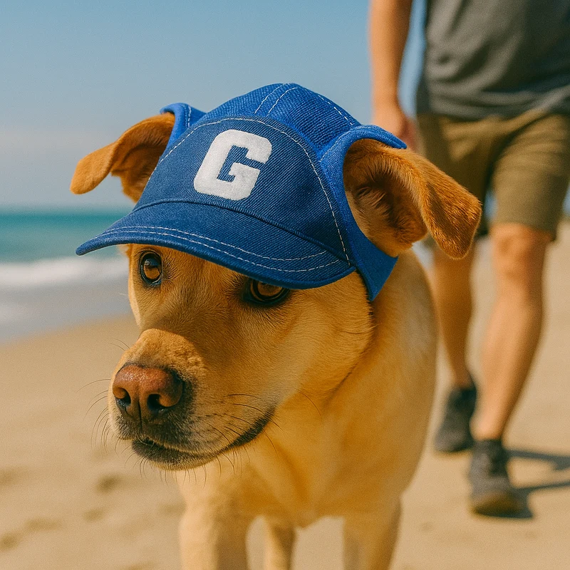 Casquette Protection Solaire Réglable Gros Chien