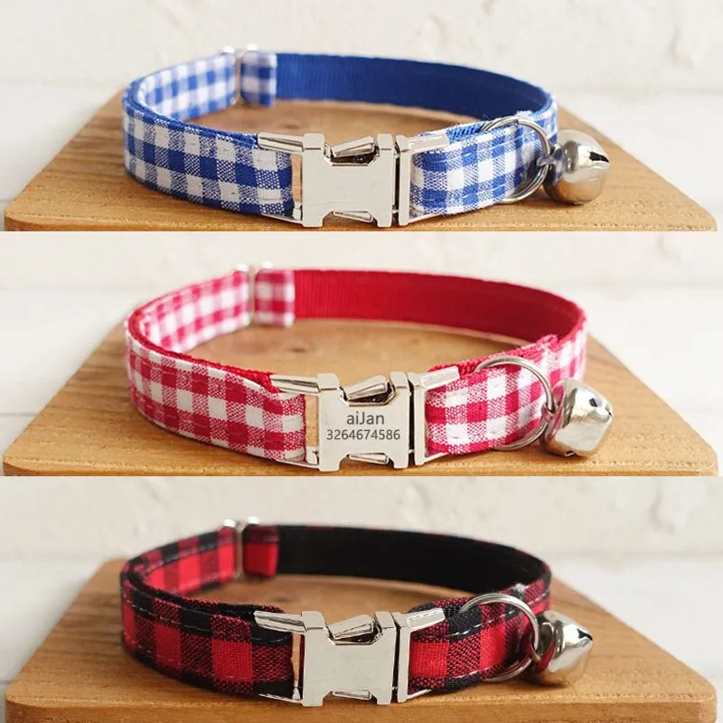 Collier pour chat gravé premium