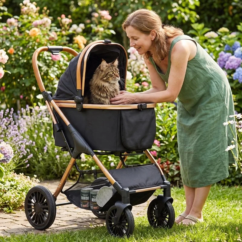 Poussette à chat | Confort et Sécurité