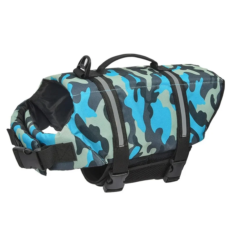 Gilet de nage chien bande réfléchissante