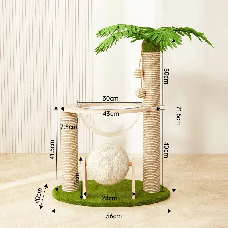 Griffoir chat cocotier - Anti-canapé | CatPalm