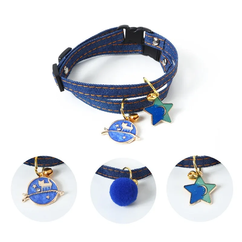 Collier aux motifs colorés avec pendentif